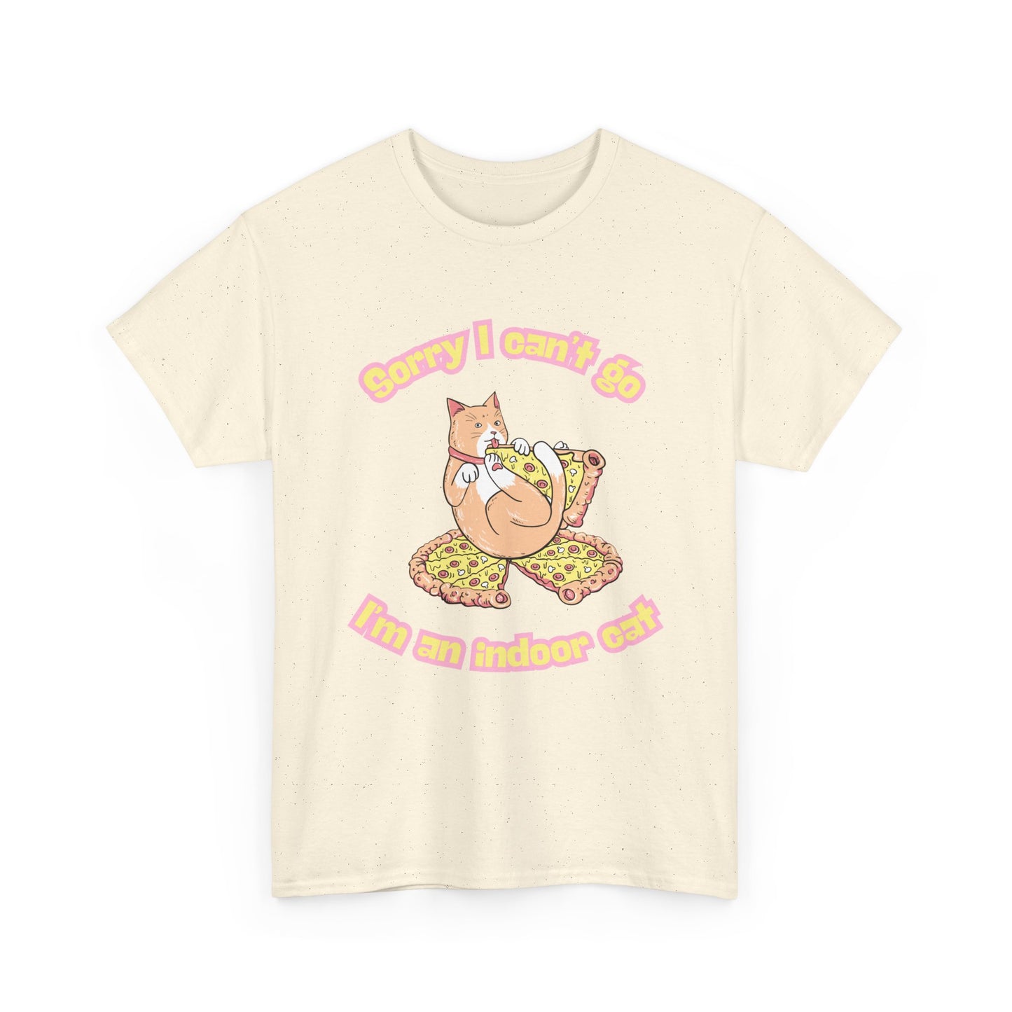 Cat Lover Unisex Tee - Indoor Cat, Fat Cat Design