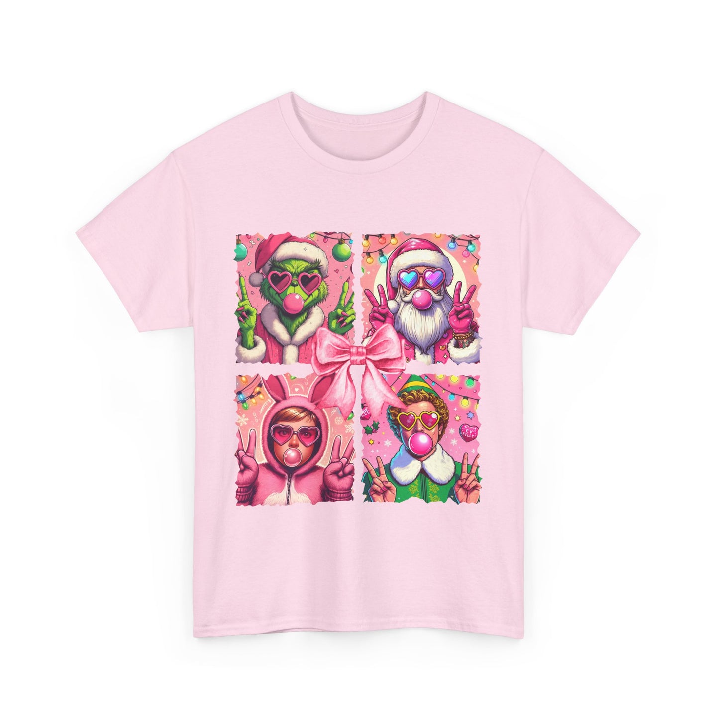 Christmas Pink Santa Grinch Unisex Tee