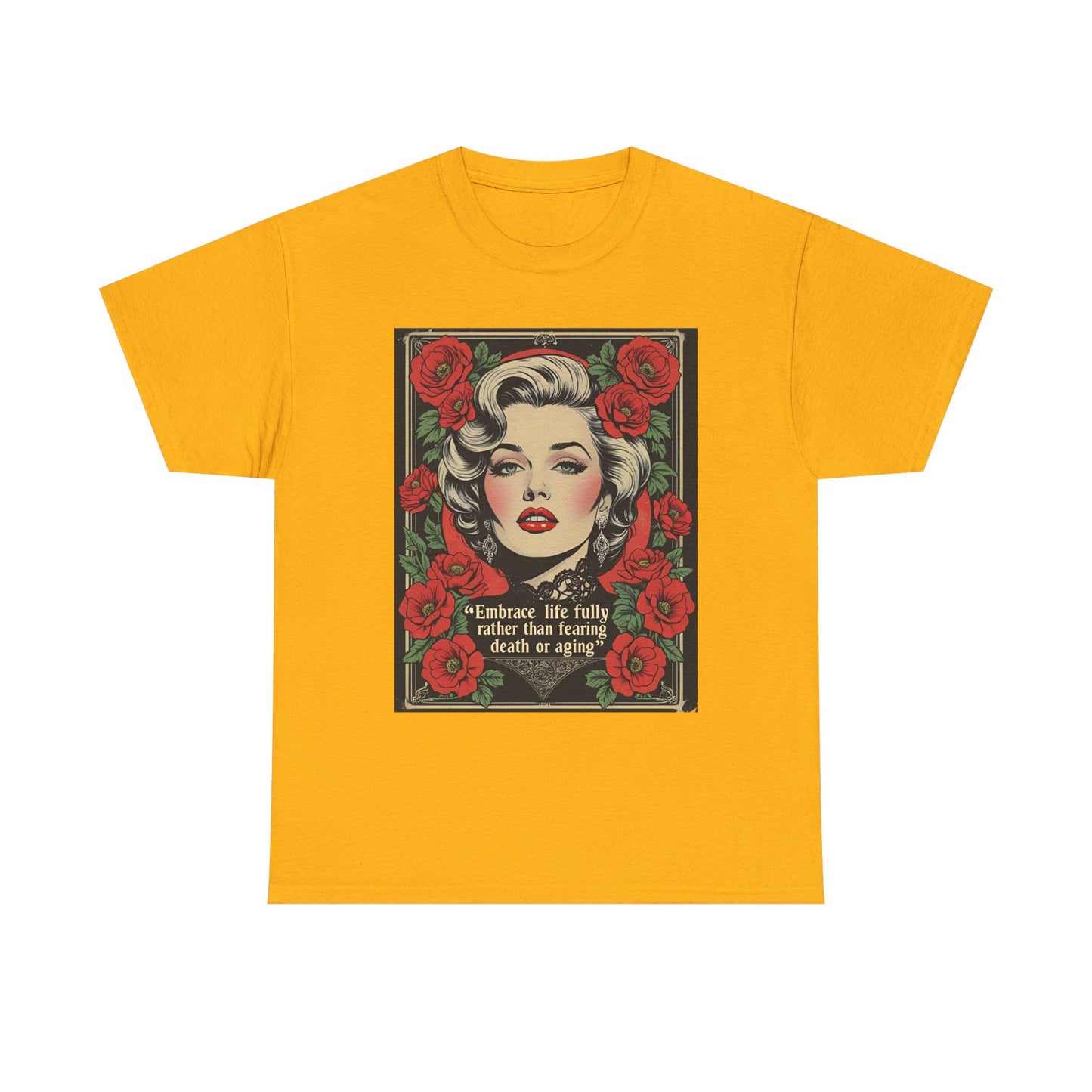 T-Shirt Day of the Dead Monroe Quote Roses