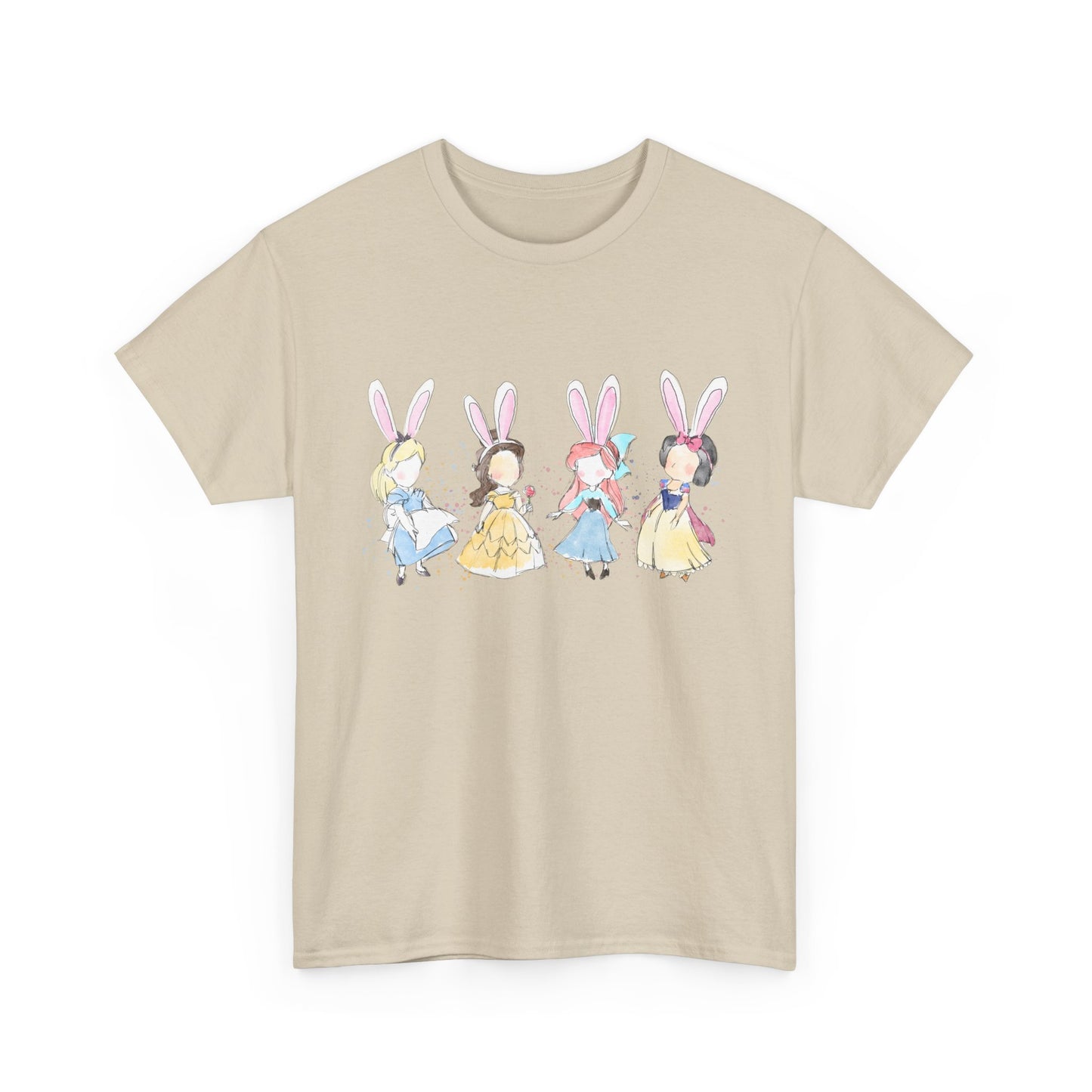 Tee - Whimsical Bunny Princess Graphic Print