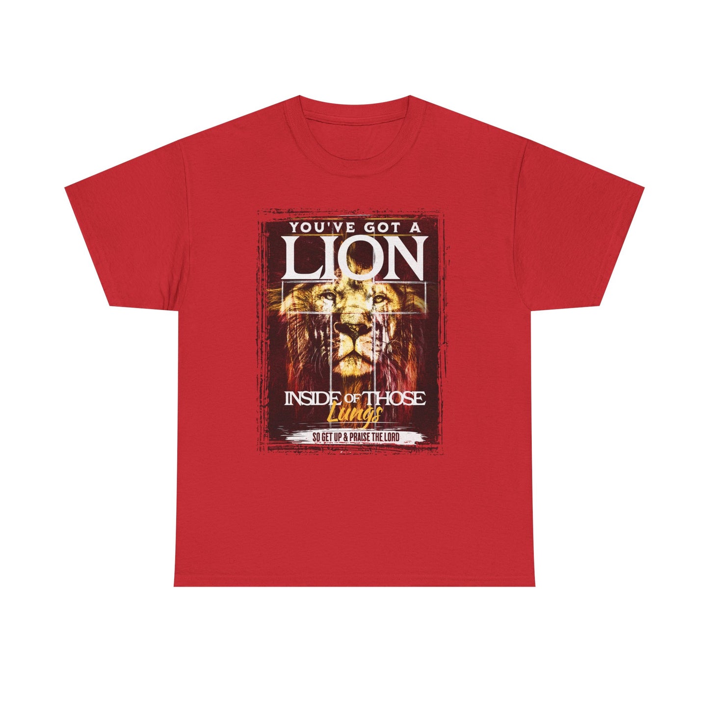 Lion Inside Graphic Tee – “You’ve Got a Lion Inside Those Lungs” Inspirational Animal T‑Shirt