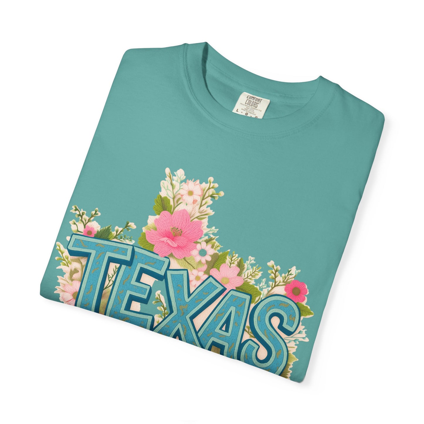 Texas Floral State T-Shirt — Vintage Floral Texas Pride Tee