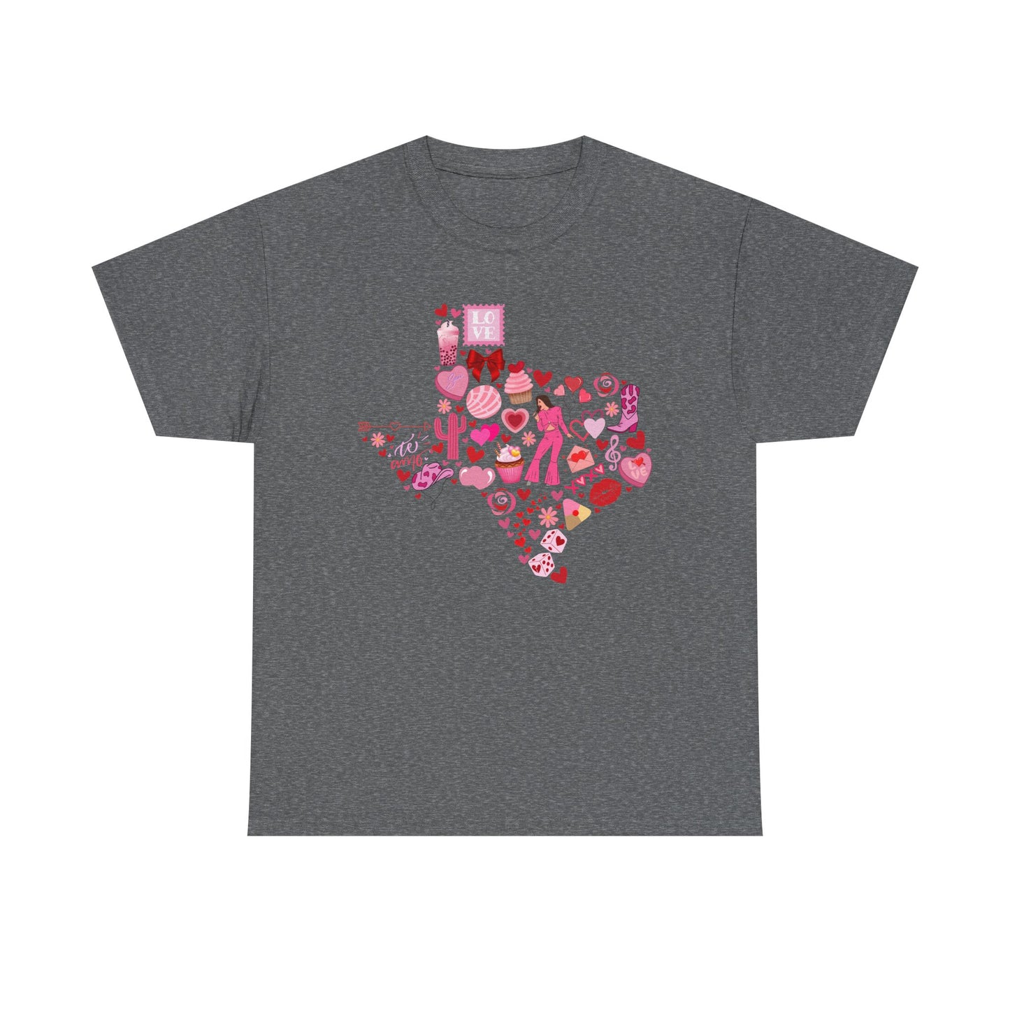 Texas Love Unisex Tee Shirt - Vintage Lone Star State Souvenir Gift