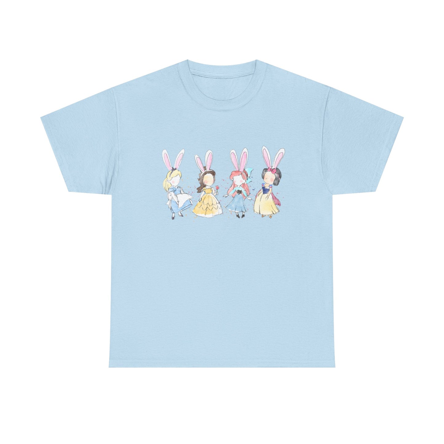 Tee - Whimsical Bunny Princess Graphic Print