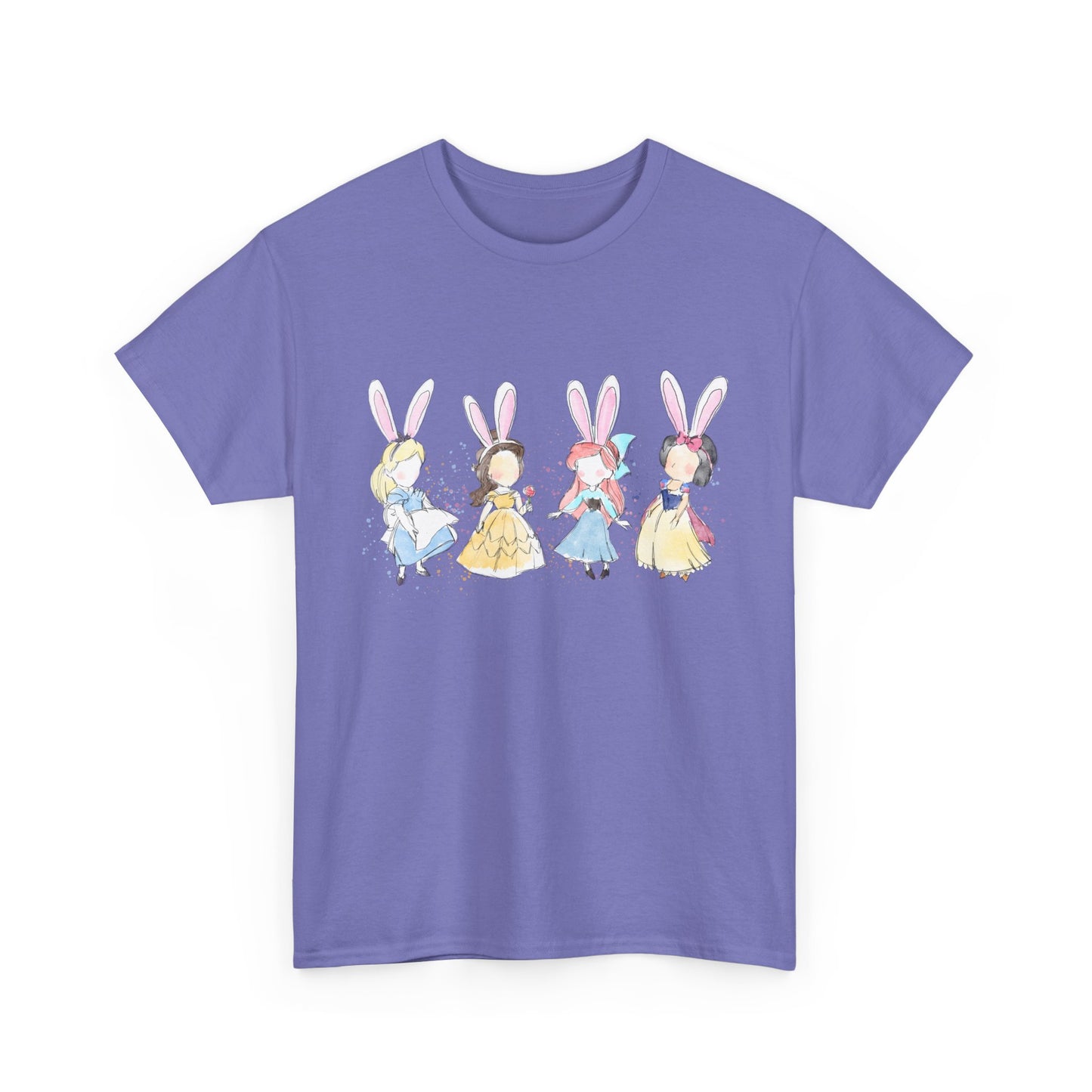 Tee - Whimsical Bunny Princess Graphic Print