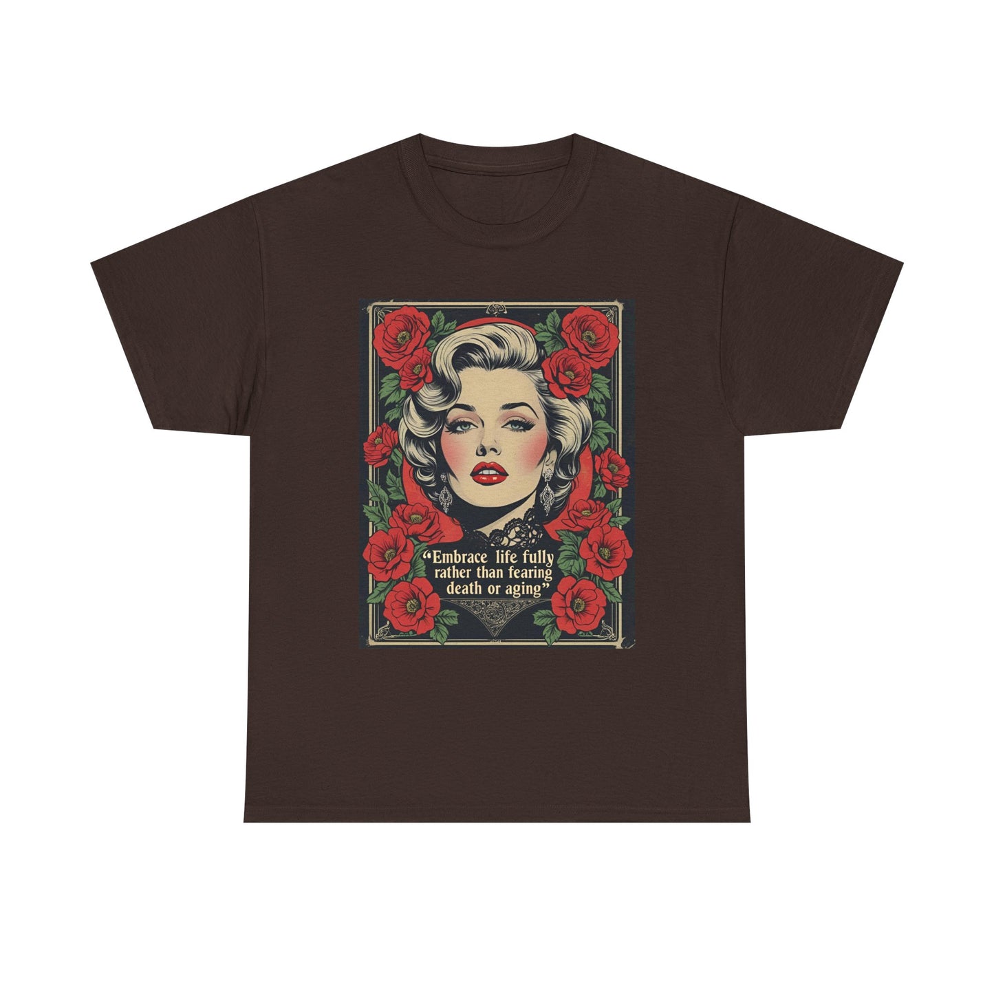 T-Shirt Day of the Dead Monroe Quote Roses