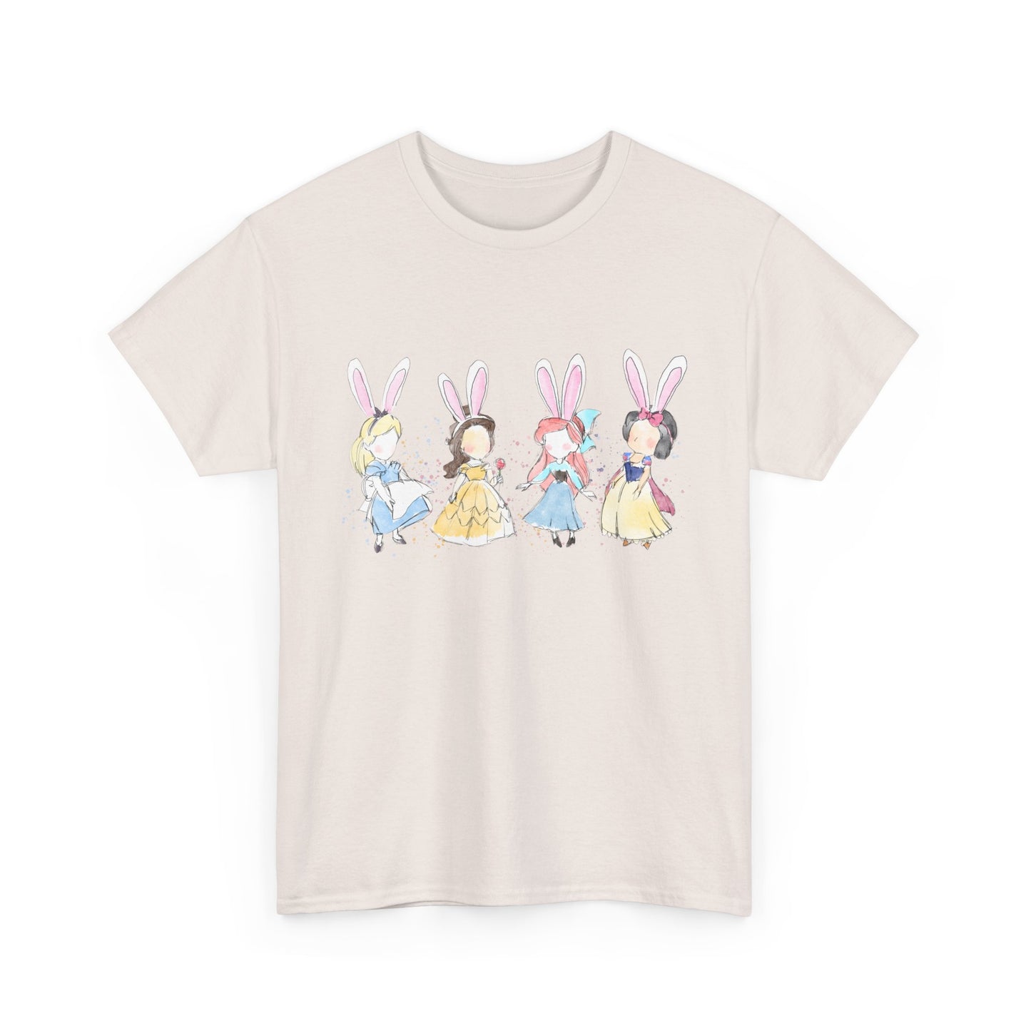 Tee - Whimsical Bunny Princess Graphic Print