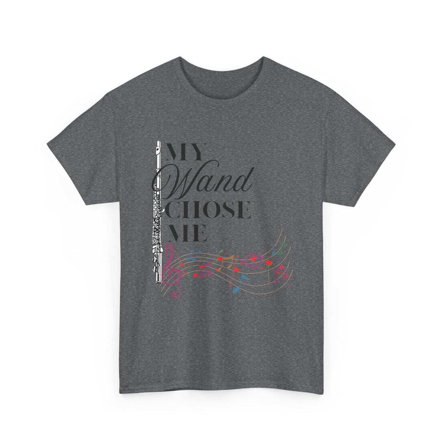 My Wand Chose Me Music Tee - Unisex Heavy Cotton Shirt for Music Lovers