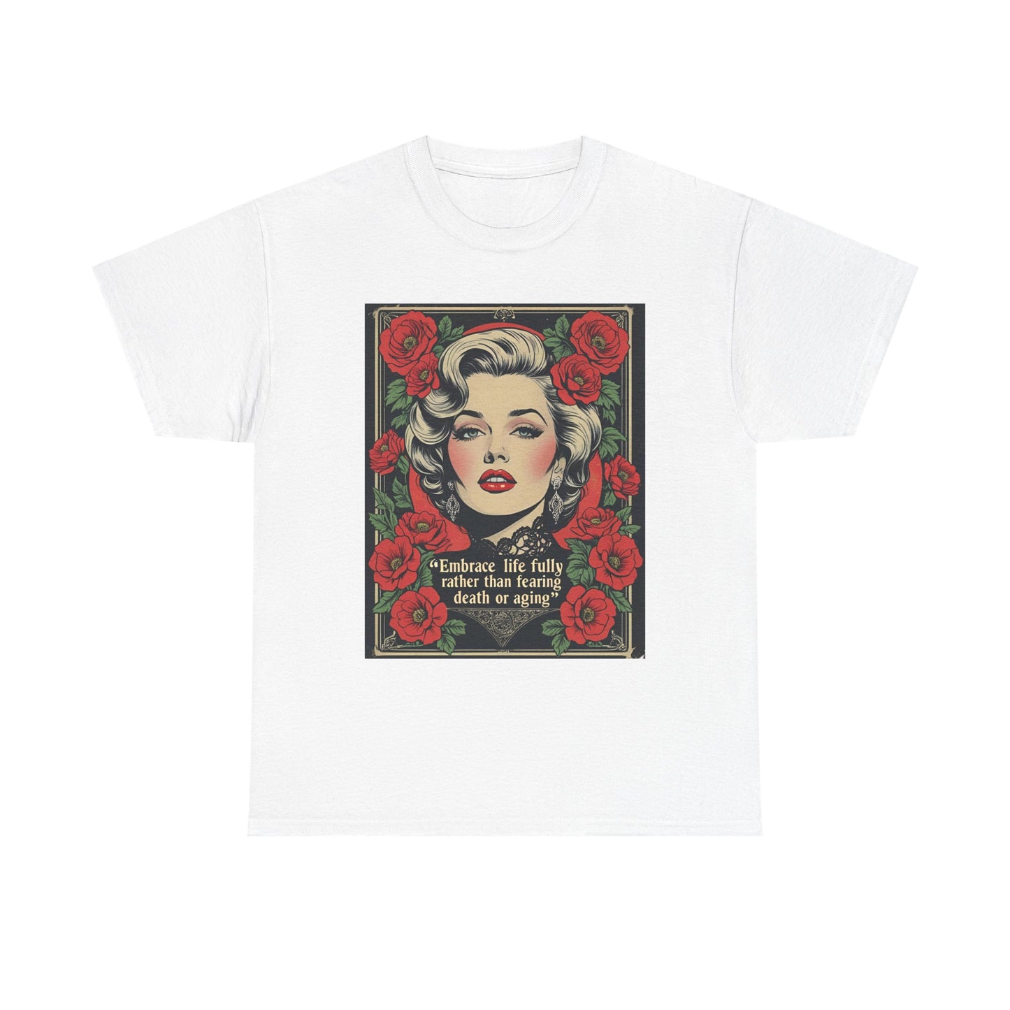 T-Shirt Day of the Dead Monroe Quote Roses
