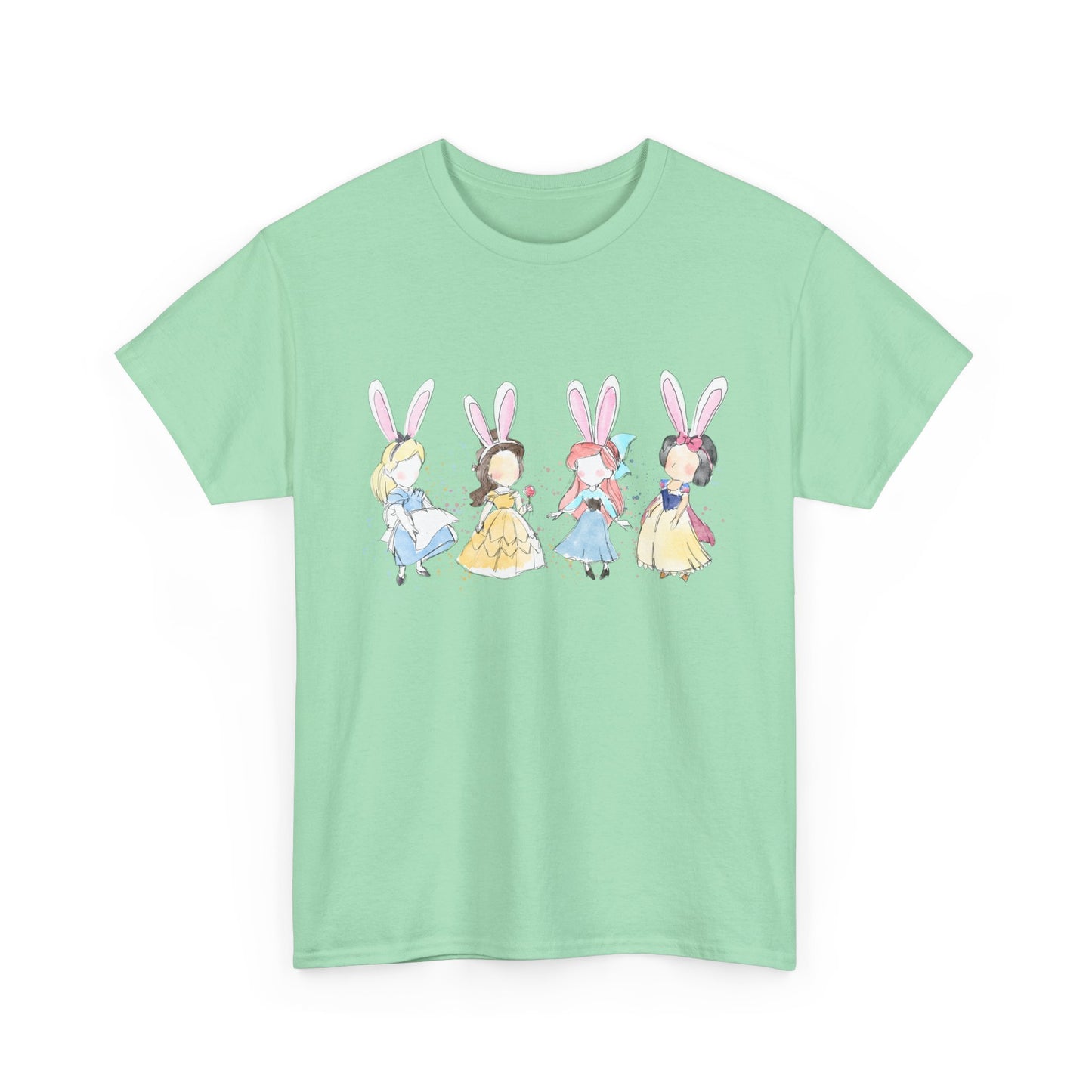 Tee - Whimsical Bunny Princess Graphic Print
