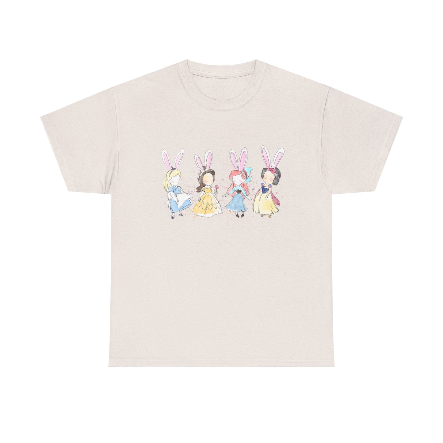 Tee - Whimsical Bunny Princess Graphic Print
