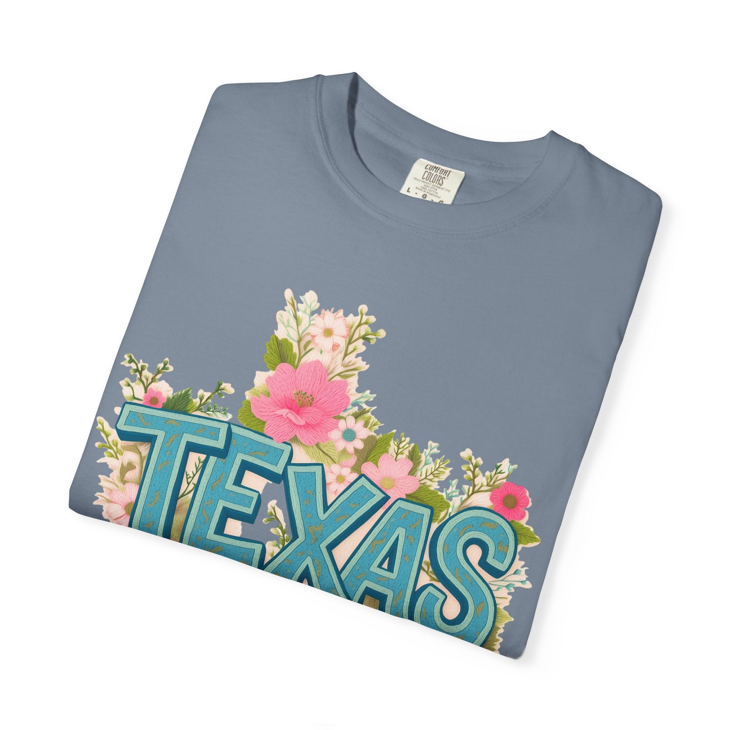 Texas Floral State T-Shirt — Vintage Floral Texas Pride Tee