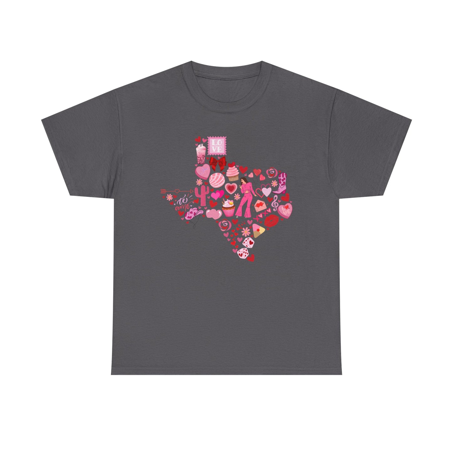 Texas Love Unisex Tee Shirt - Vintage Lone Star State Souvenir Gift