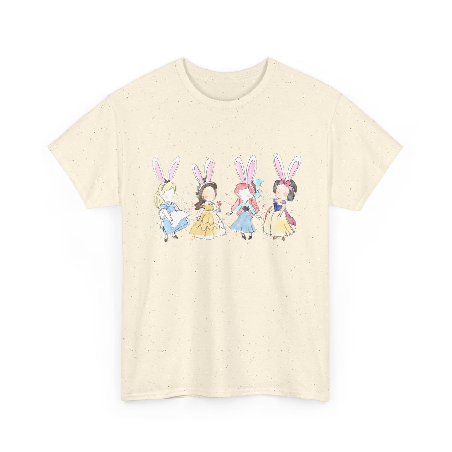 Tee - Whimsical Bunny Princess Graphic Print