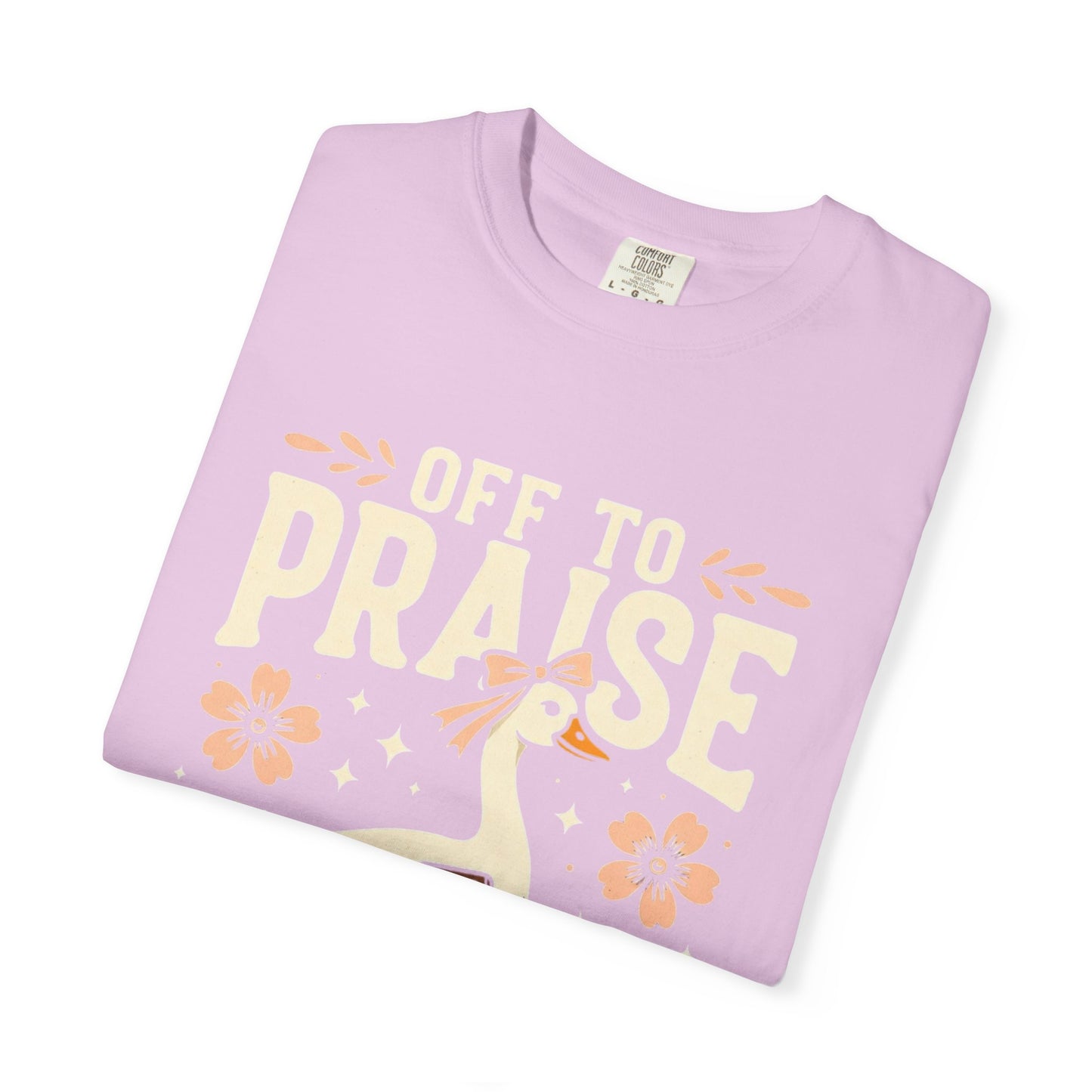 Off to Praise the Lord T-Shirt — Christian Duck Floral Graphic Tee