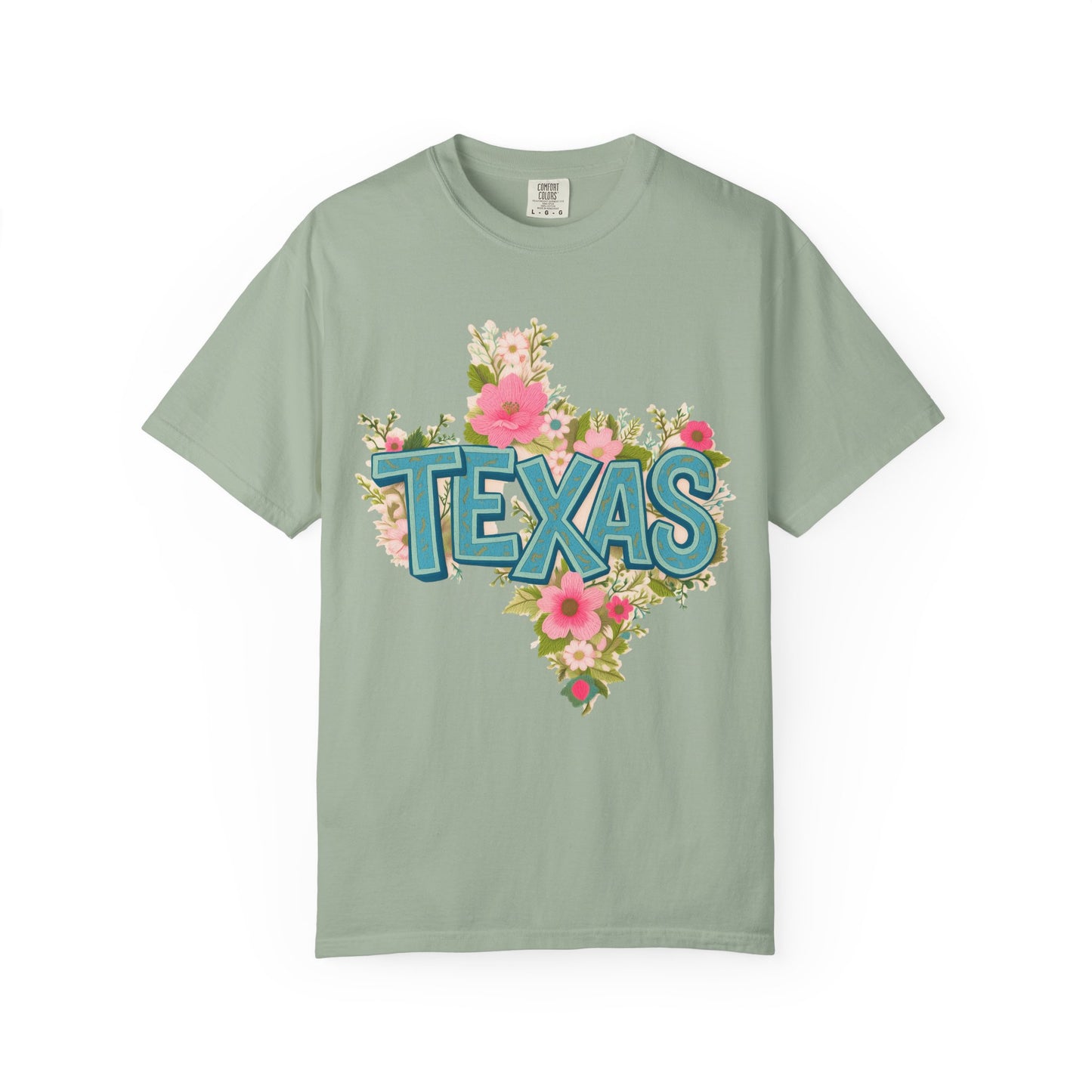 Texas Floral State T-Shirt — Vintage Floral Texas Pride Tee