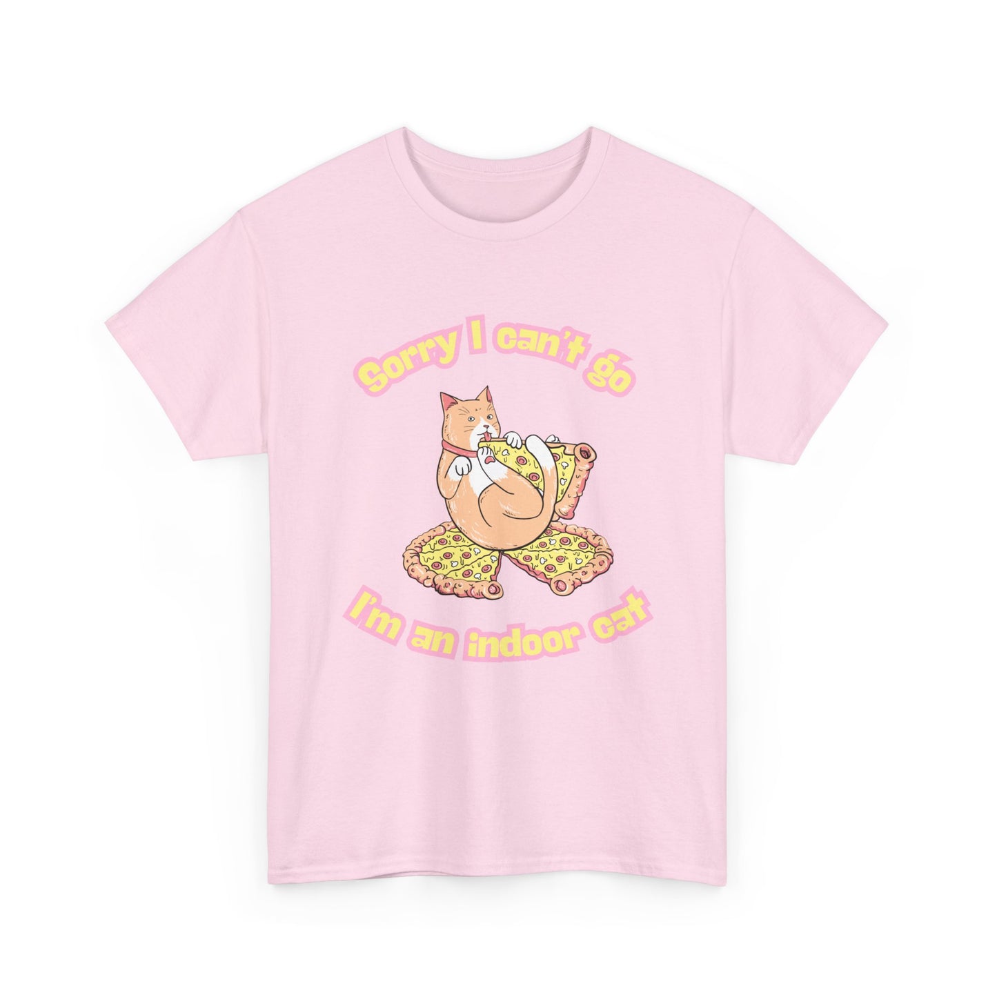 Cat Lover Unisex Tee - Indoor Cat, Fat Cat Design