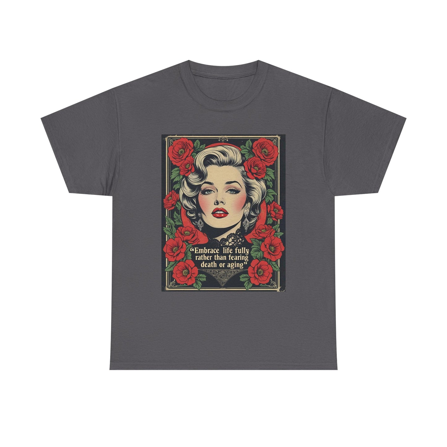 T-Shirt Day of the Dead Monroe Quote Roses