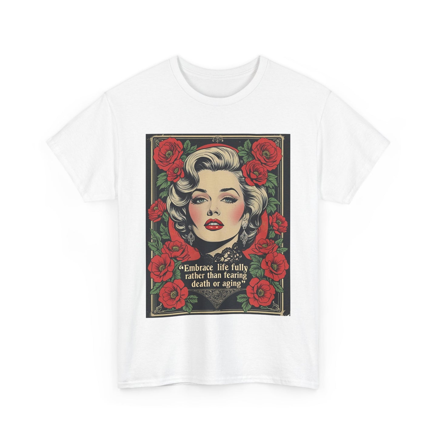 T-Shirt Day of the Dead Monroe Quote Roses