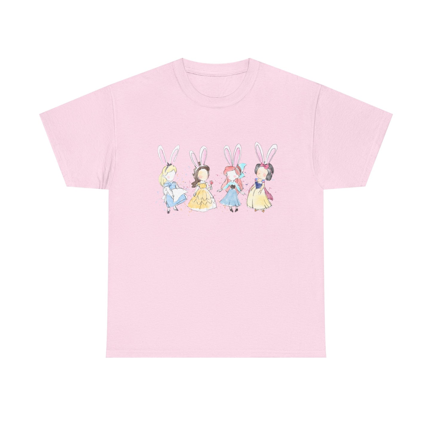 Tee - Whimsical Bunny Princess Graphic Print