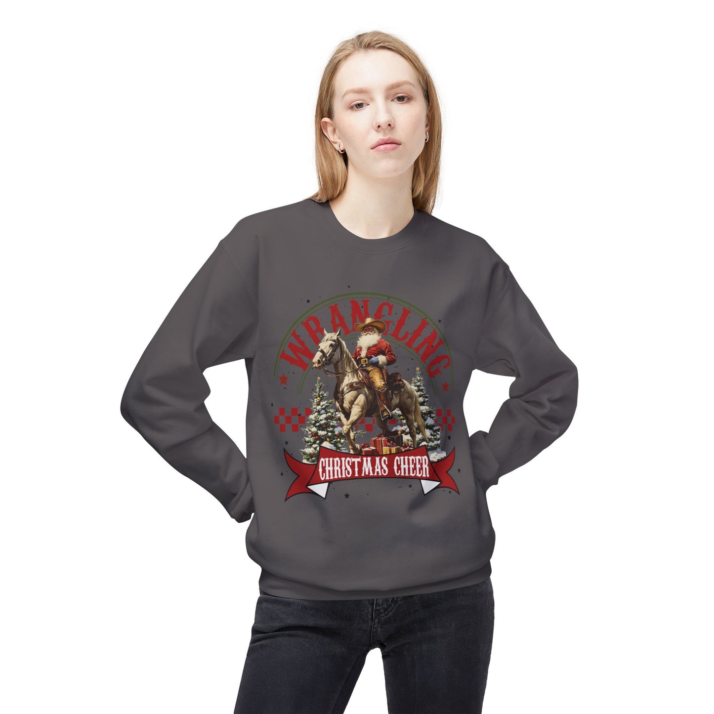 Christmas Santa Western Sweatshirt