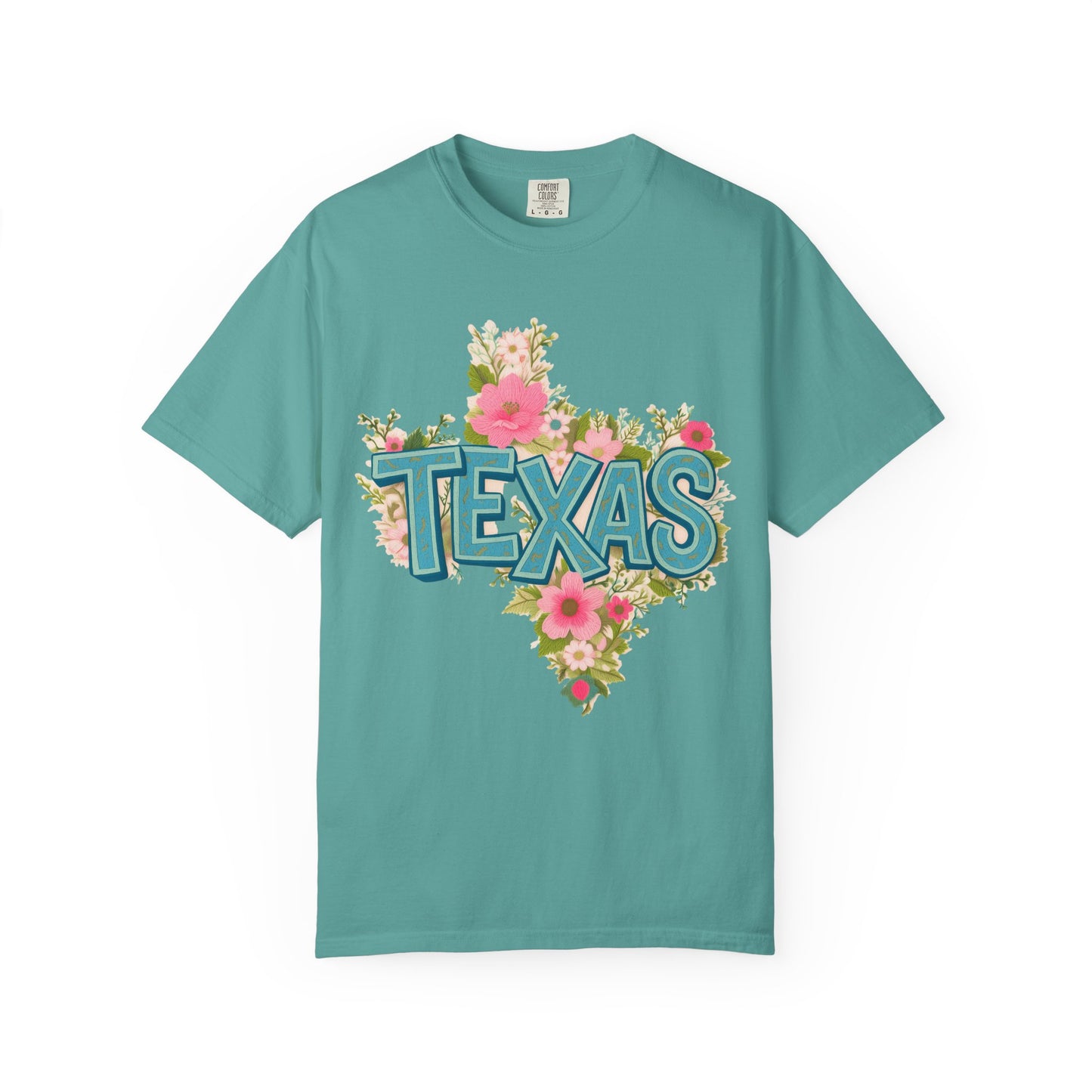 Texas Floral State T-Shirt — Vintage Floral Texas Pride Tee