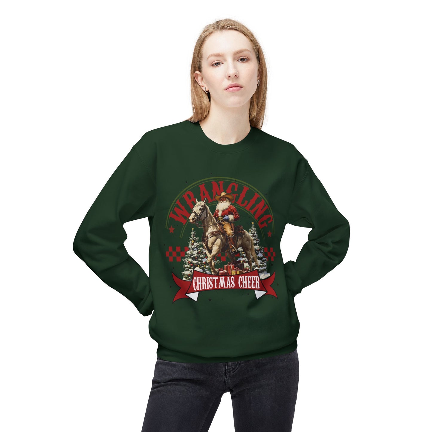 Christmas Santa Western Sweatshirt