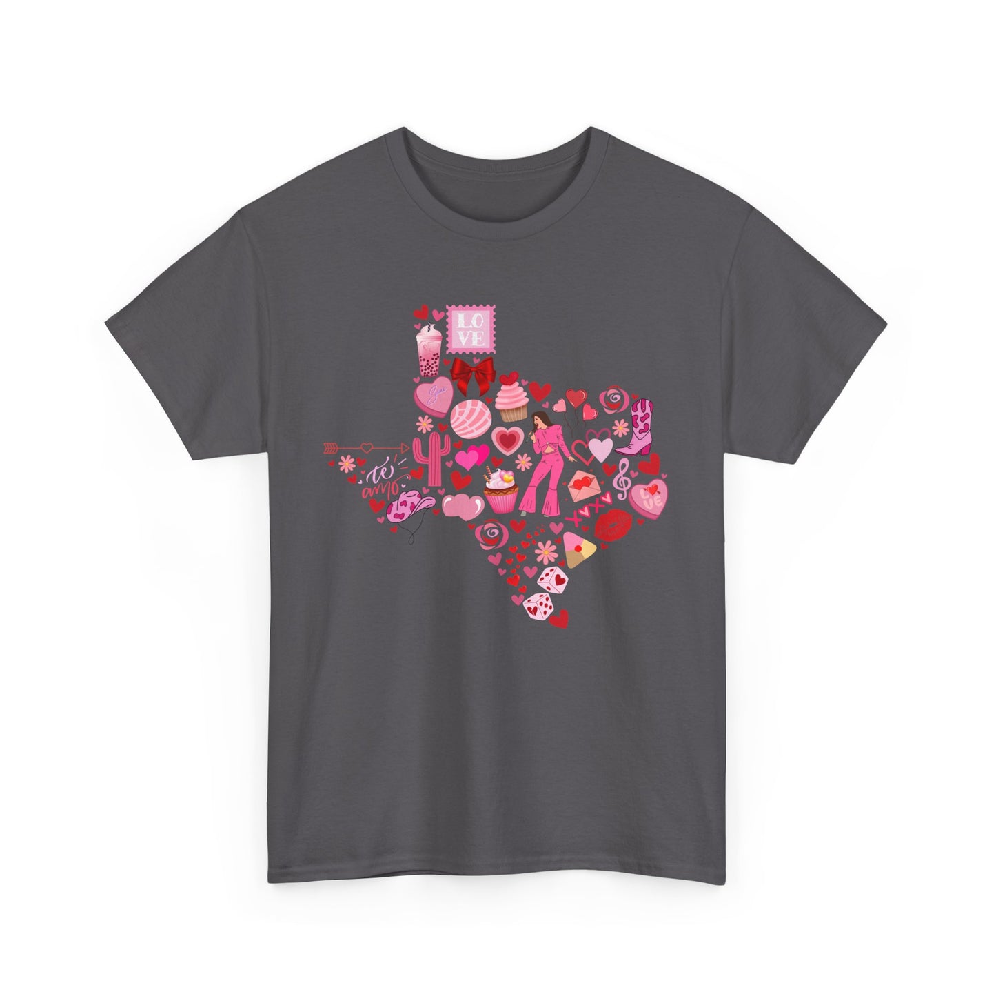 Texas Love Unisex Tee Shirt - Vintage Lone Star State Souvenir Gift