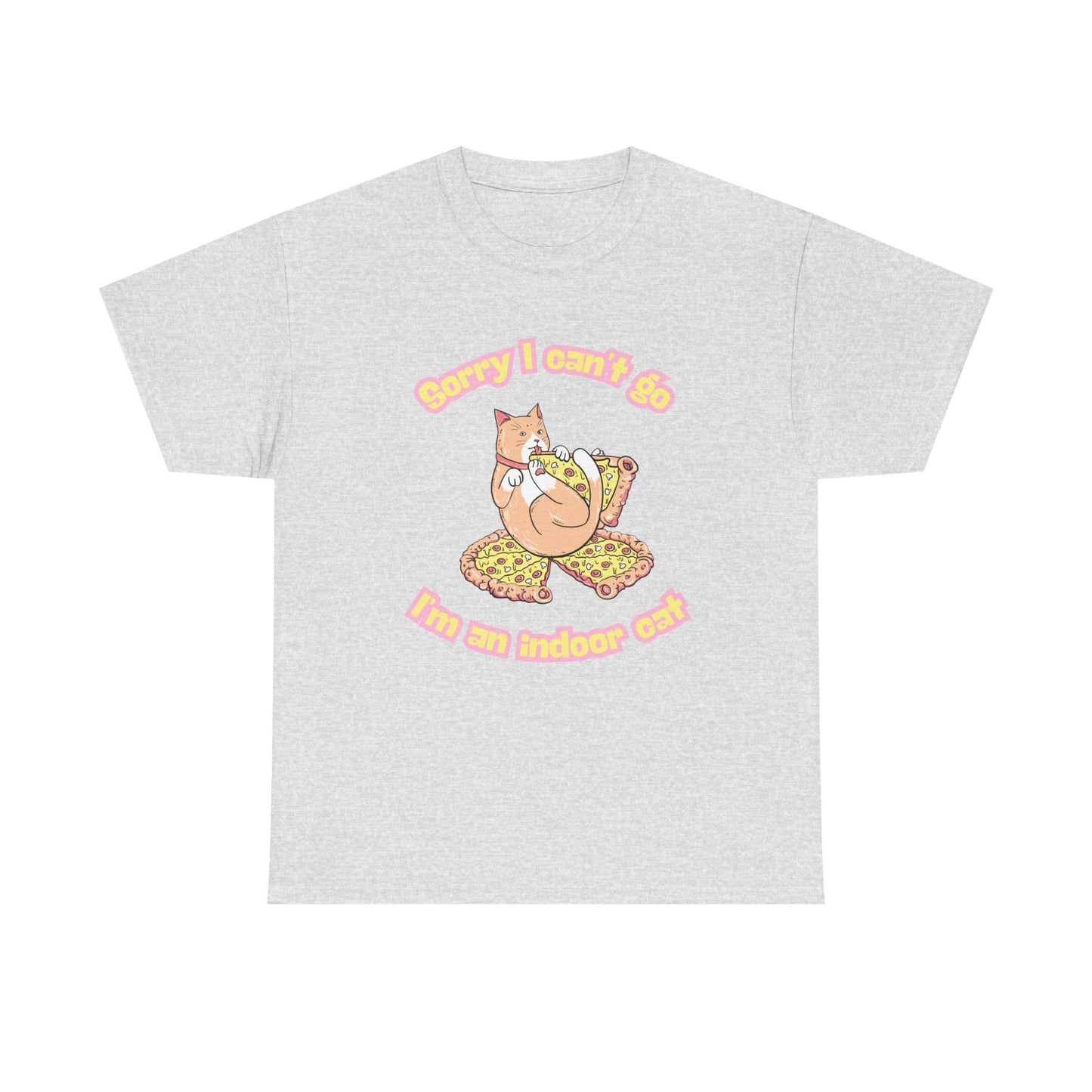 Cat Lover Unisex Tee - Indoor Cat, Fat Cat Design