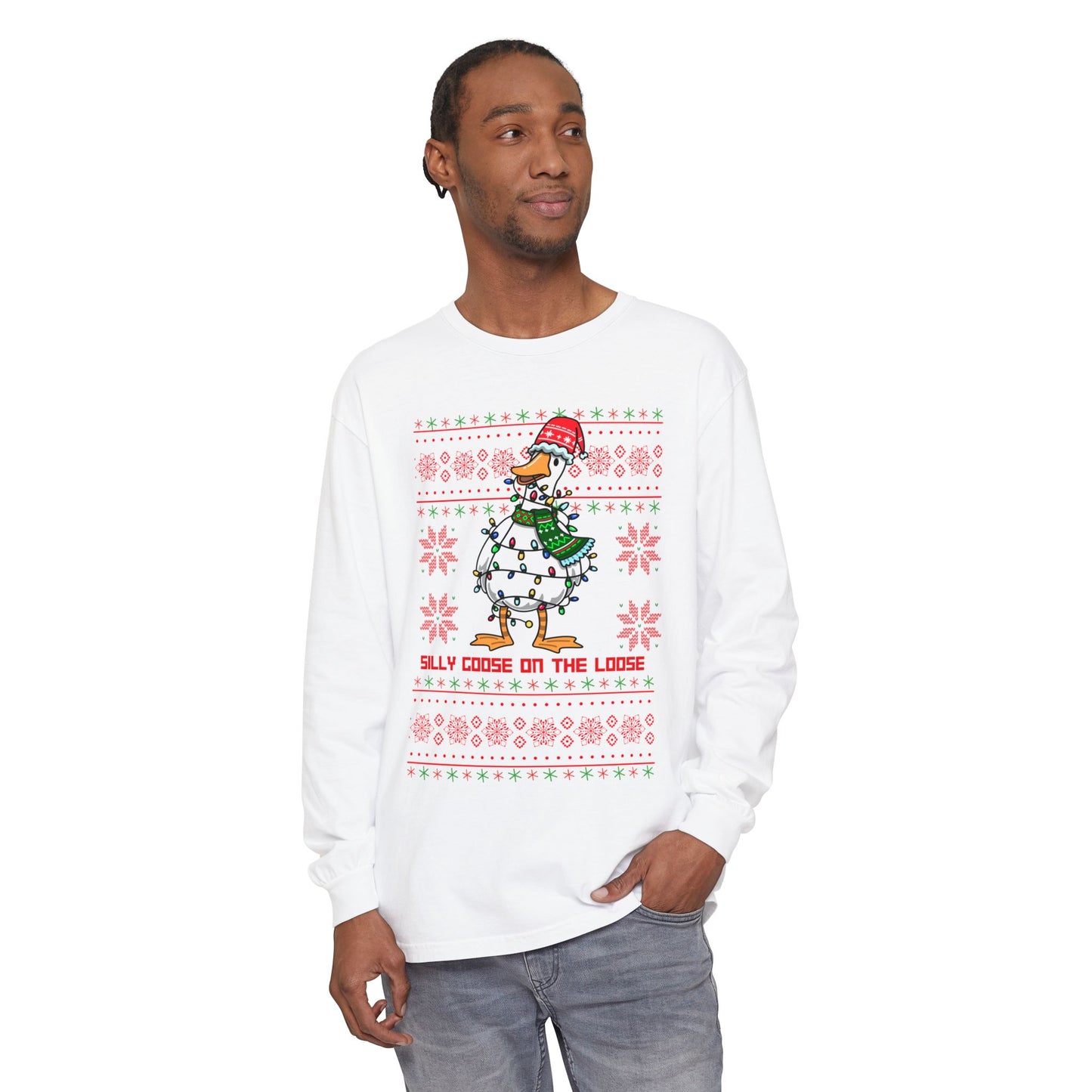 Christmas Silly Goose Long Sleeve T-Shirt