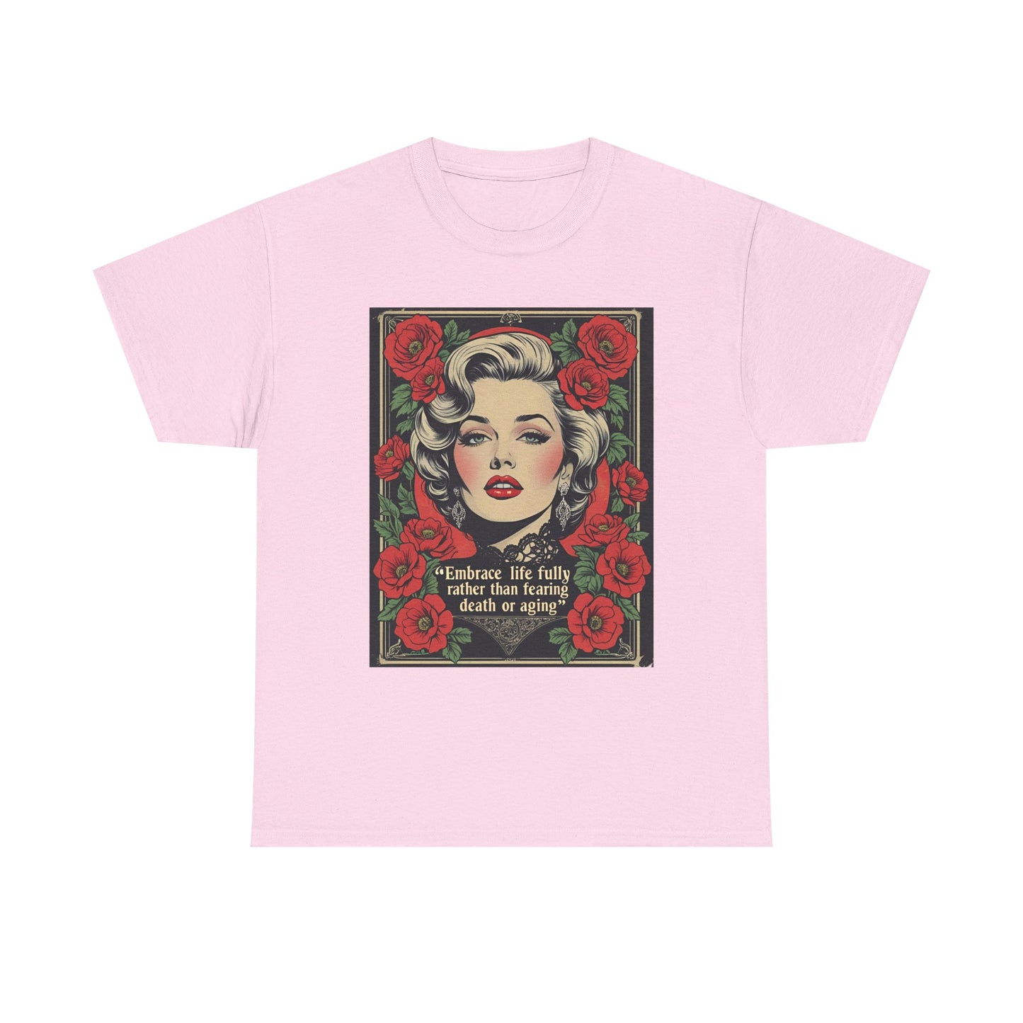 T-Shirt Day of the Dead Monroe Quote Roses