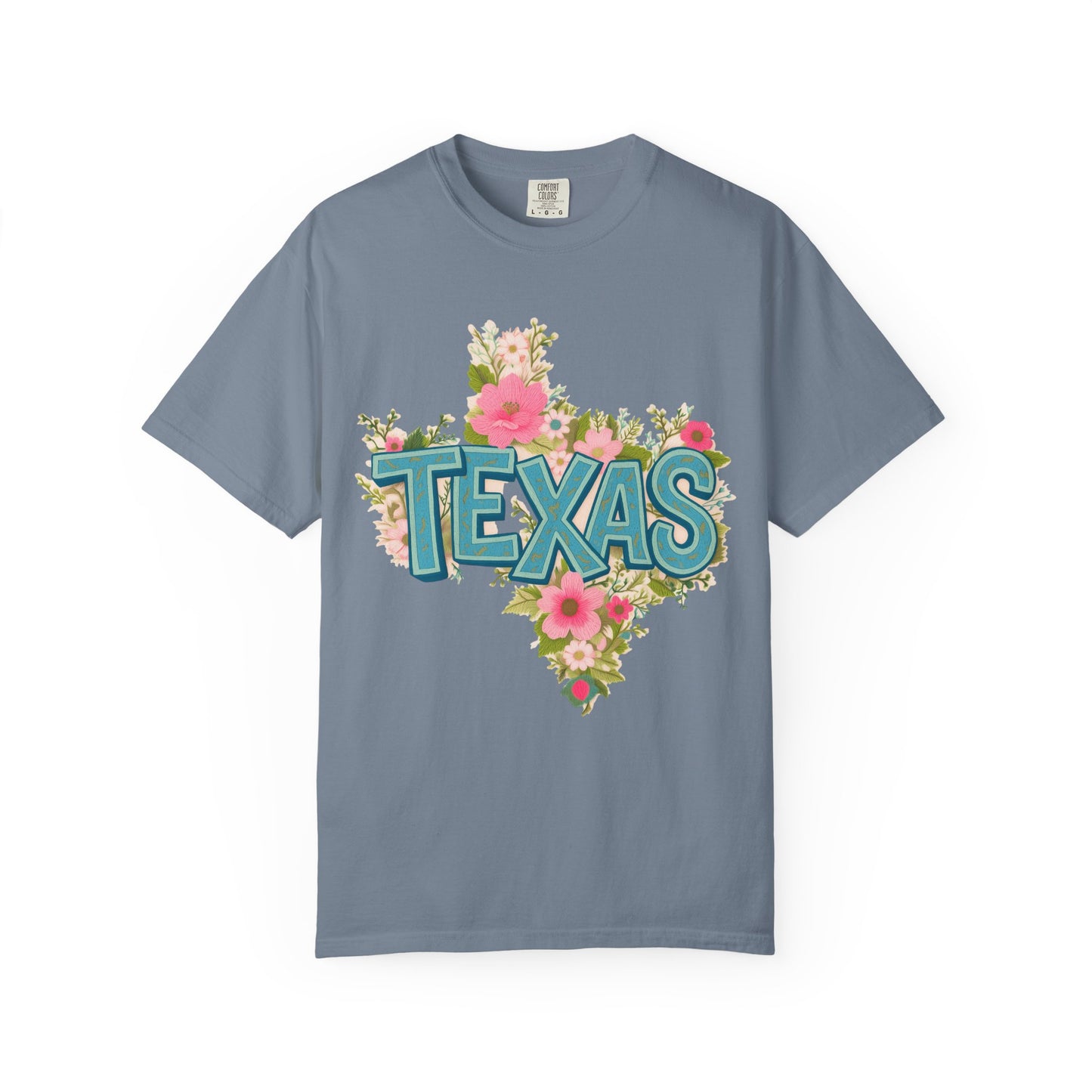 Texas Floral State T-Shirt — Vintage Floral Texas Pride Tee