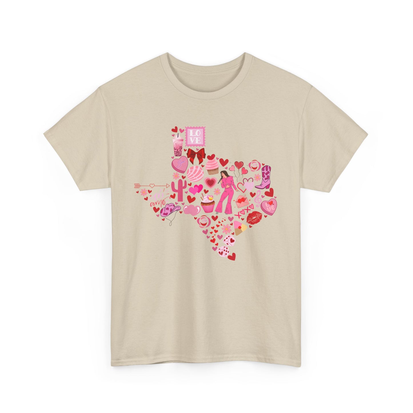 Texas Love Unisex Tee Shirt - Vintage Lone Star State Souvenir Gift
