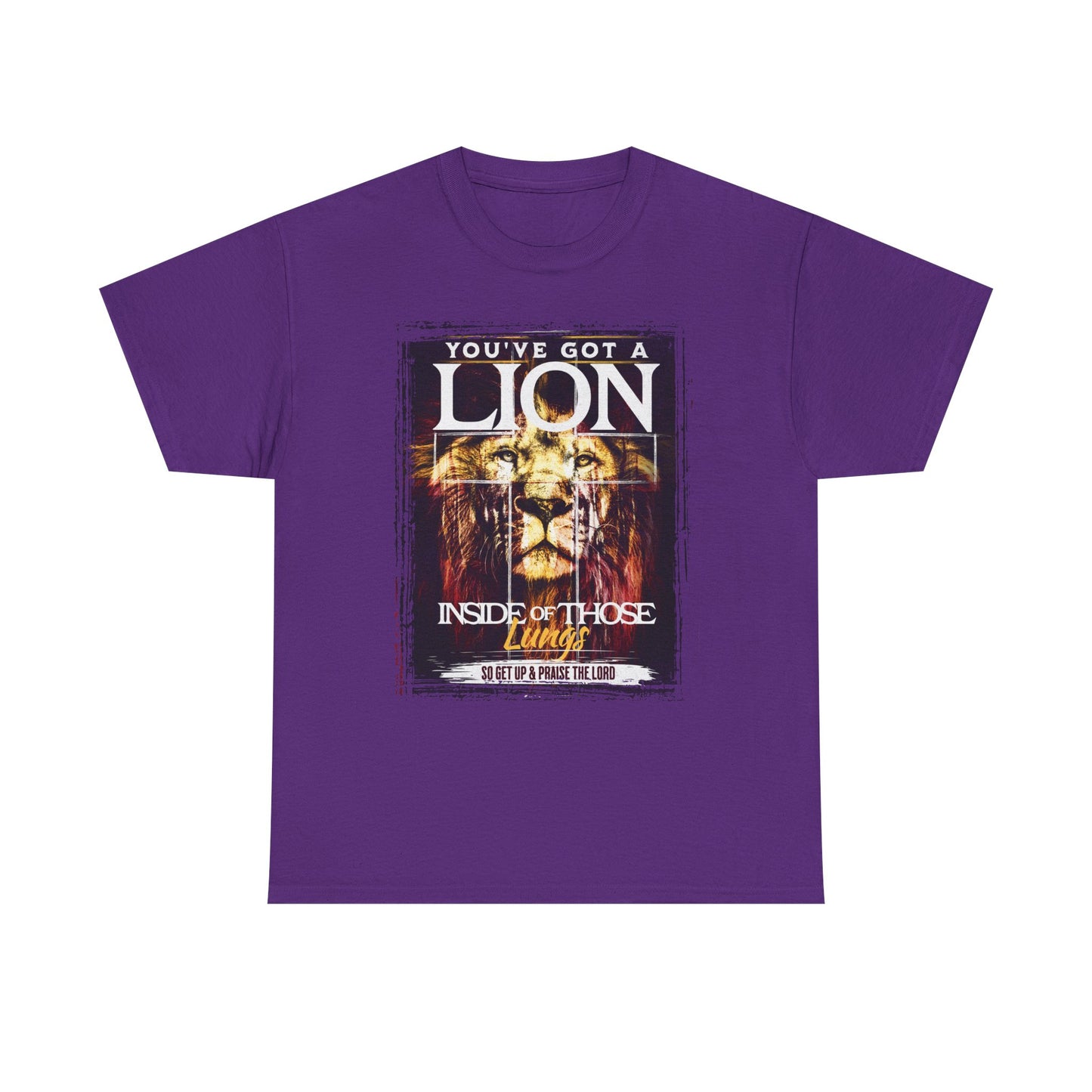 Lion Inside Graphic Tee – “You’ve Got a Lion Inside Those Lungs” Inspirational Animal T‑Shirt