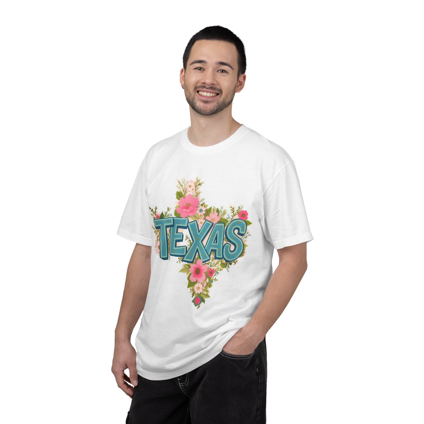 Texas Floral State T-Shirt — Vintage Floral Texas Pride Tee