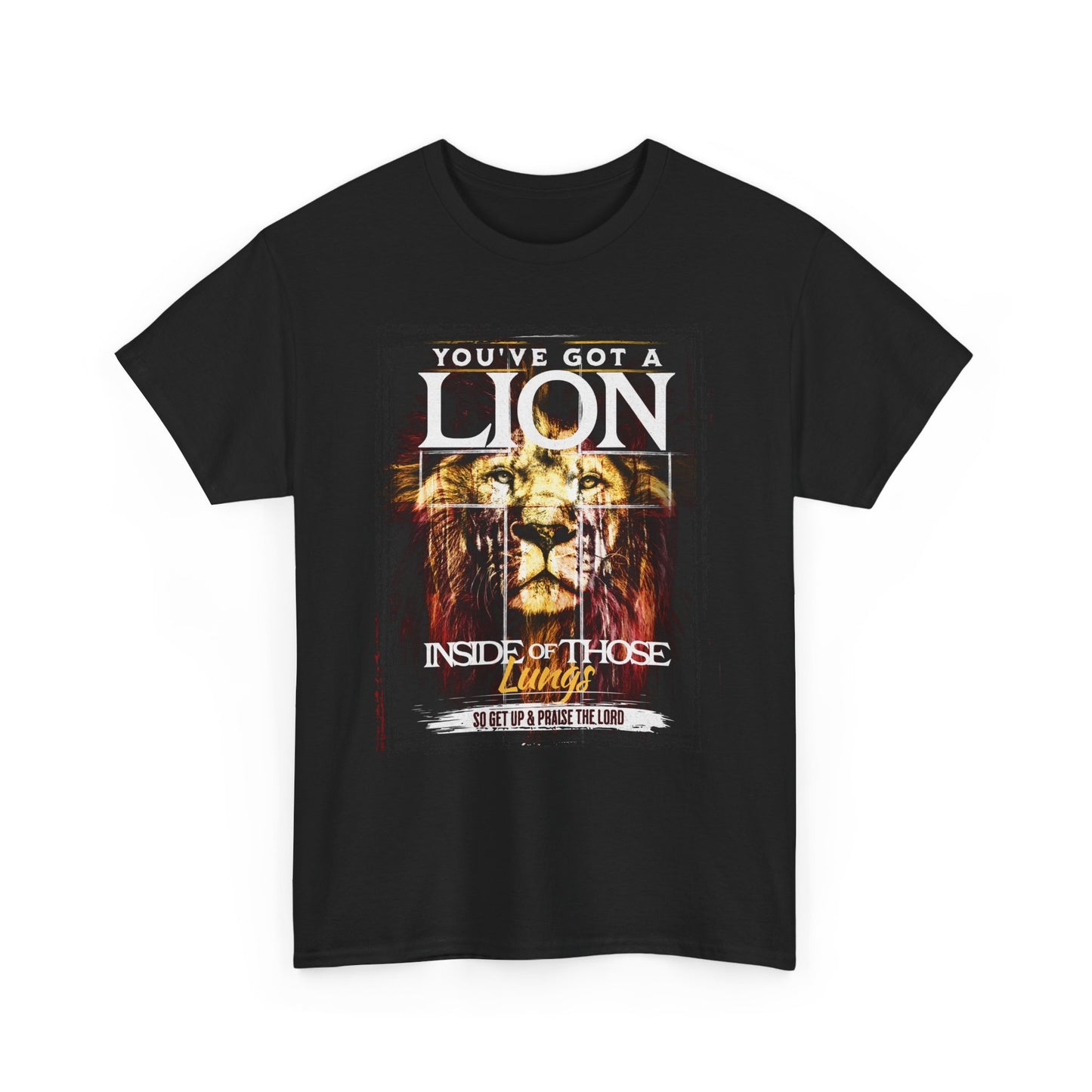 Lion Inside Graphic Tee – “You’ve Got a Lion Inside Those Lungs” Inspirational Animal T‑Shirt