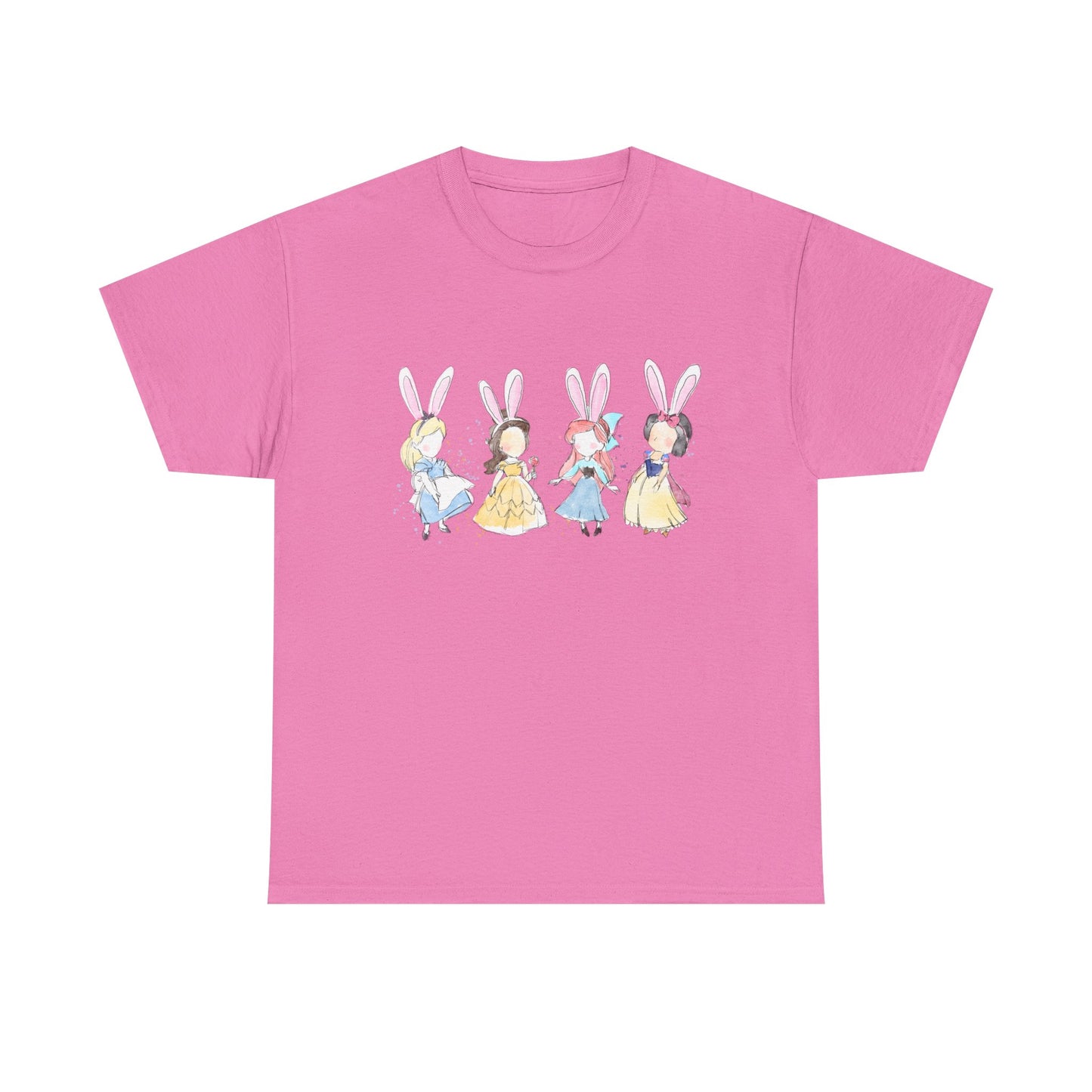Tee - Whimsical Bunny Princess Graphic Print