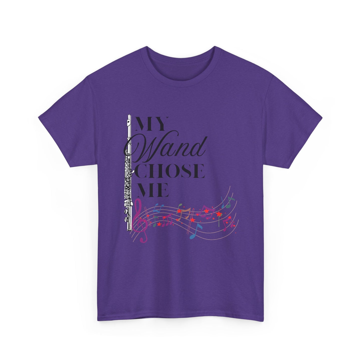 My Wand Chose Me Music Tee - Unisex Heavy Cotton Shirt for Music Lovers