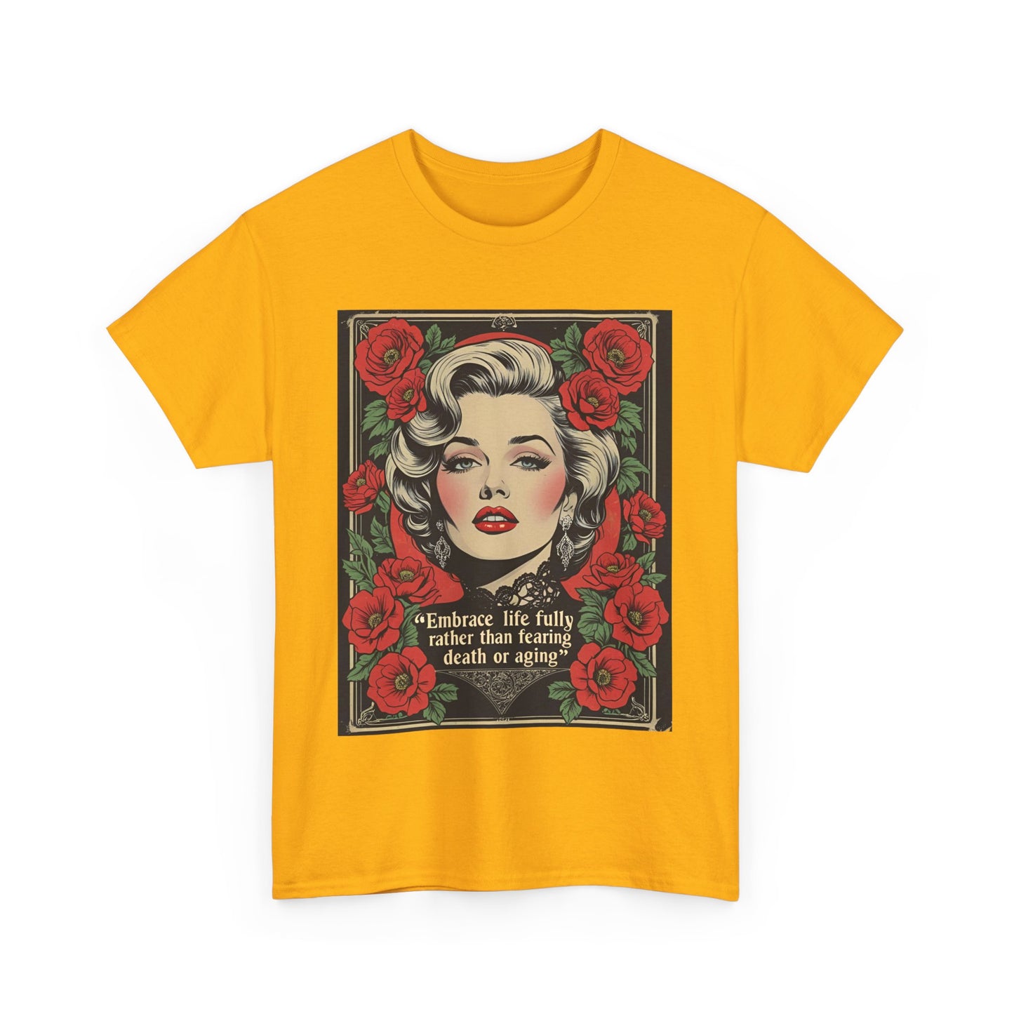 T-Shirt Day of the Dead Monroe Quote Roses