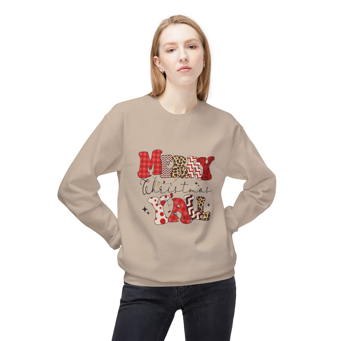 Christmas Crewneck Sweatshirt - Merry Christmas Y'all