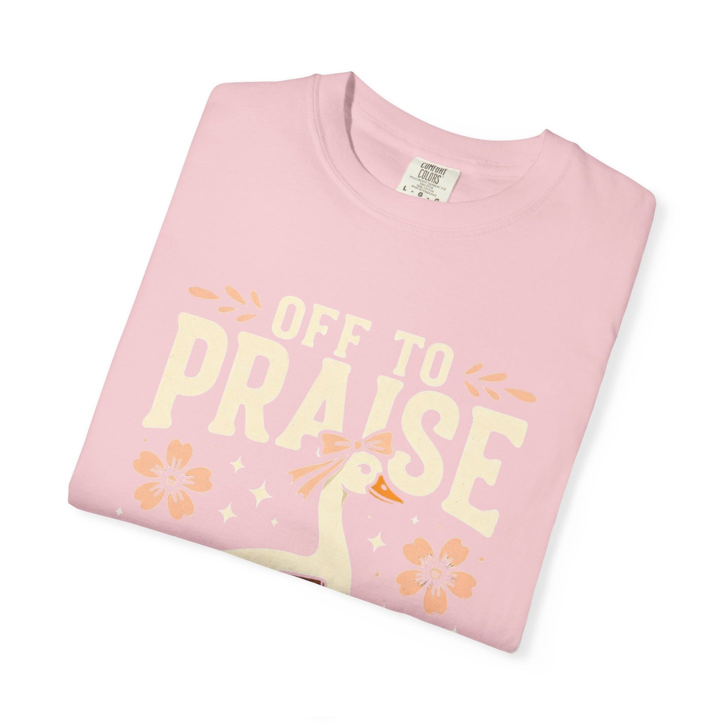 Off to Praise the Lord T-Shirt — Christian Duck Floral Graphic Tee