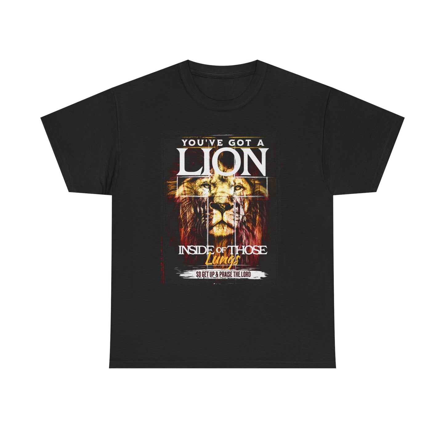 Lion Inside Graphic Tee – “You’ve Got a Lion Inside Those Lungs” Inspirational Animal T‑Shirt