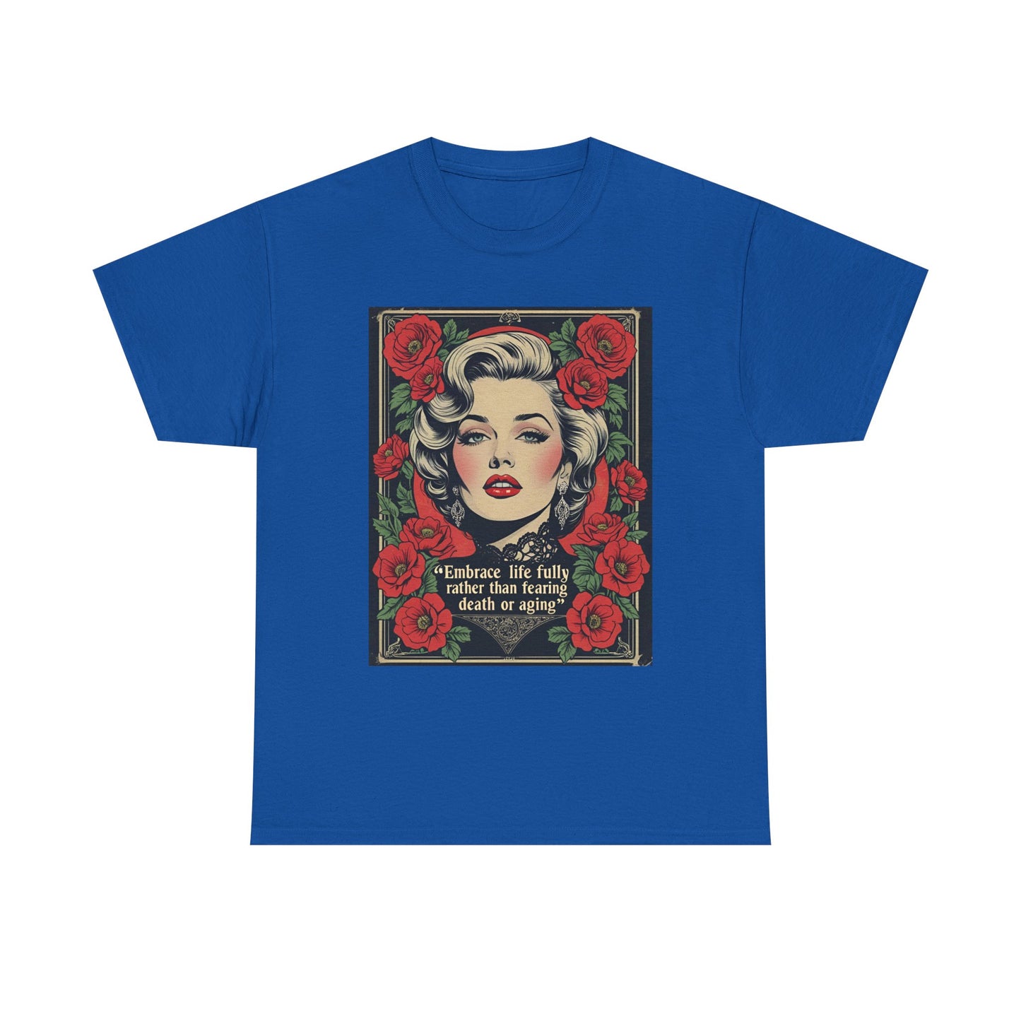T-Shirt Day of the Dead Monroe Quote Roses