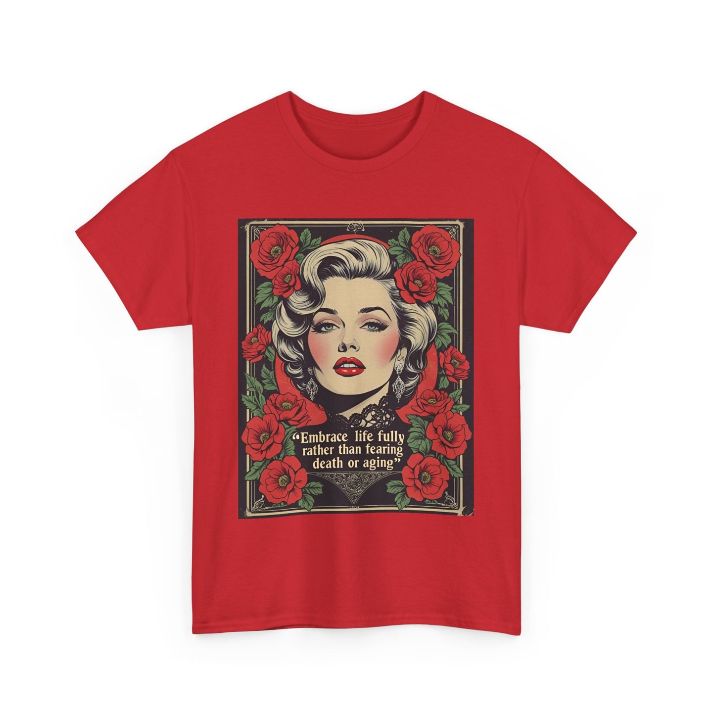 T-Shirt Day of the Dead Monroe Quote Roses