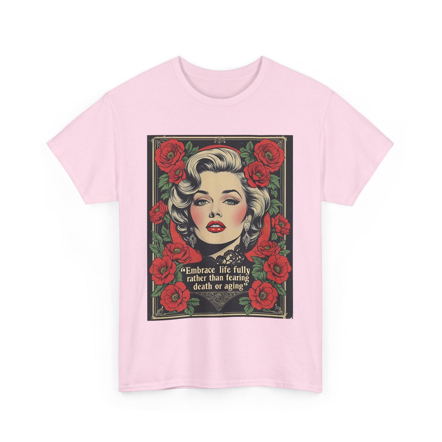T-Shirt Day of the Dead Monroe Quote Roses
