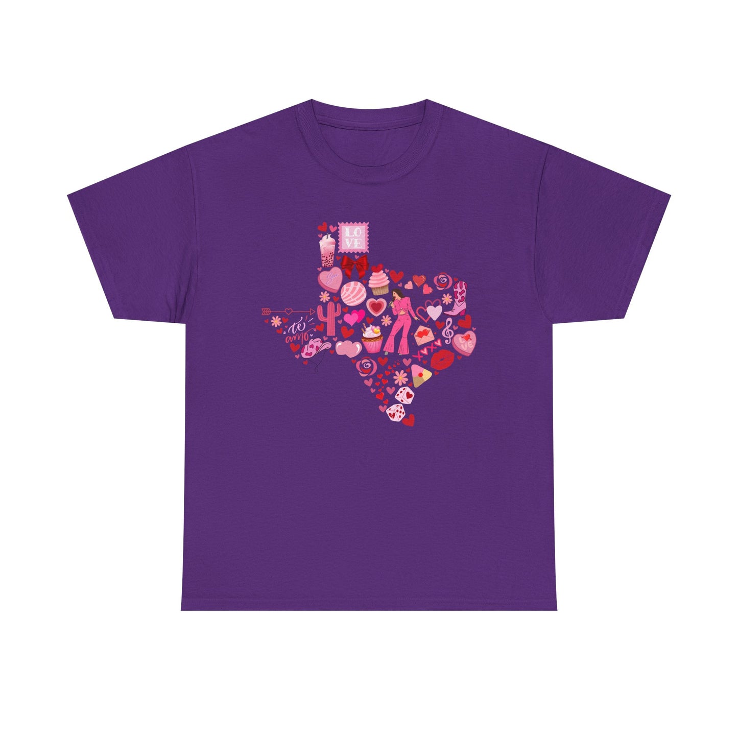 Texas Love Unisex Tee Shirt - Vintage Lone Star State Souvenir Gift