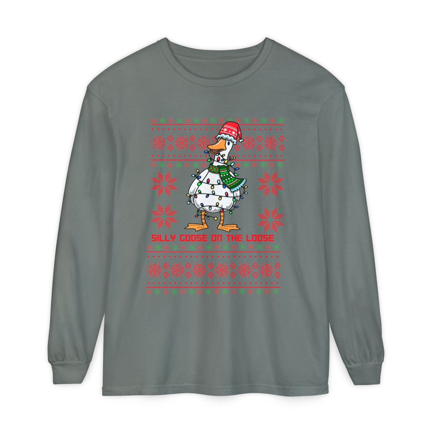 Christmas Silly Goose Long Sleeve T-Shirt