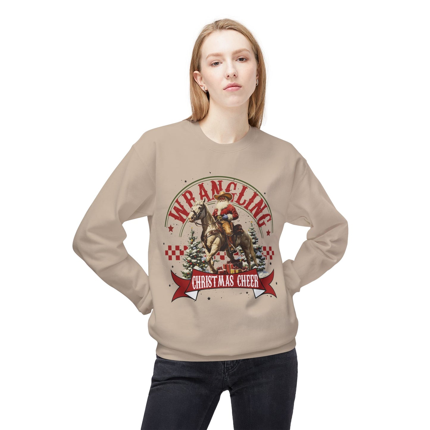 Christmas Santa Western Sweatshirt