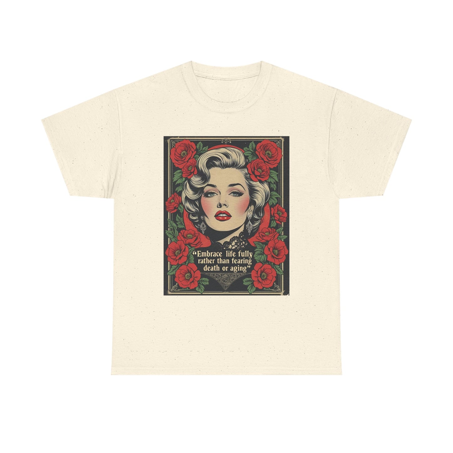 T-Shirt Day of the Dead Monroe Quote Roses