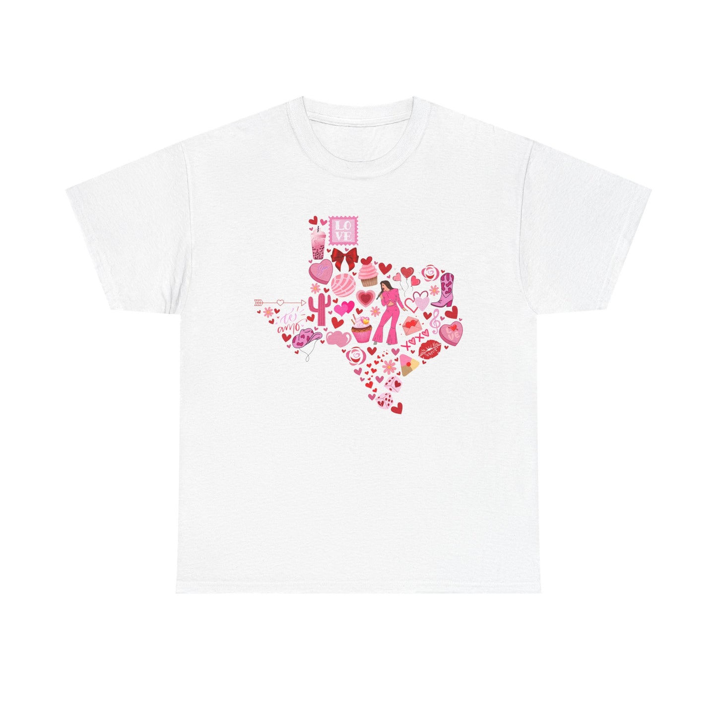 Texas Love Unisex Tee Shirt - Vintage Lone Star State Souvenir Gift